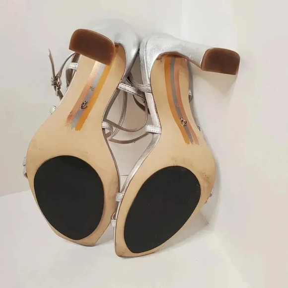 Sam Edelman Silver Strap Sandals - Picture 3 of 5